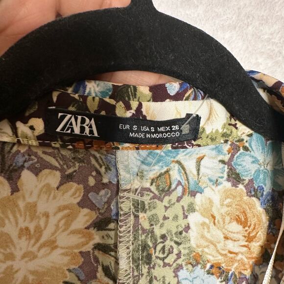 ZARA FLORAL PRINTED MINI DRESS SIZE Small 2148/415 Blogger Favorite - Picture 6 of 12